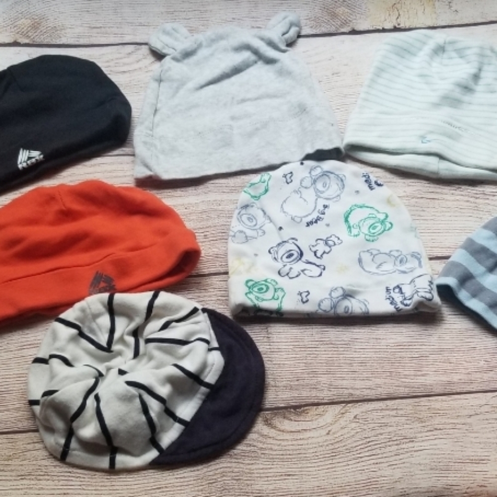 Bundle lot of baby boy hats